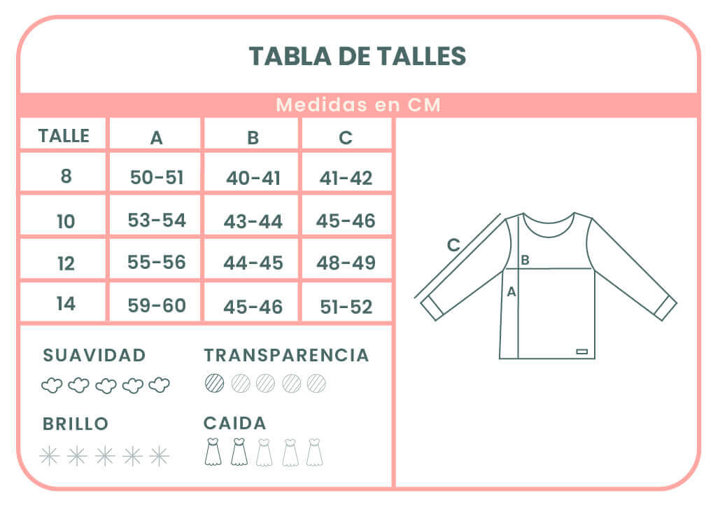 Tabla de talles Sweatrer Salerno